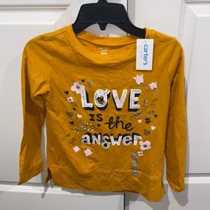 Girl long sleeve tee, size 8. New with tag.